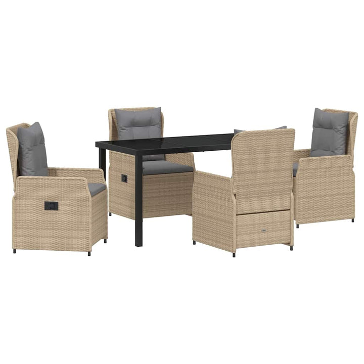 Have Spisebordssæt 5 pcs Beige polyrattan