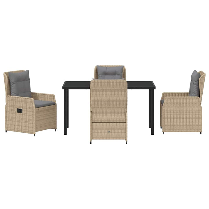 Have Spisebordssæt 5 pcs Beige polyrattan