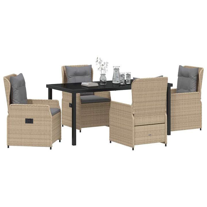 Have Spisebordssæt 5 pcs Beige polyrattan