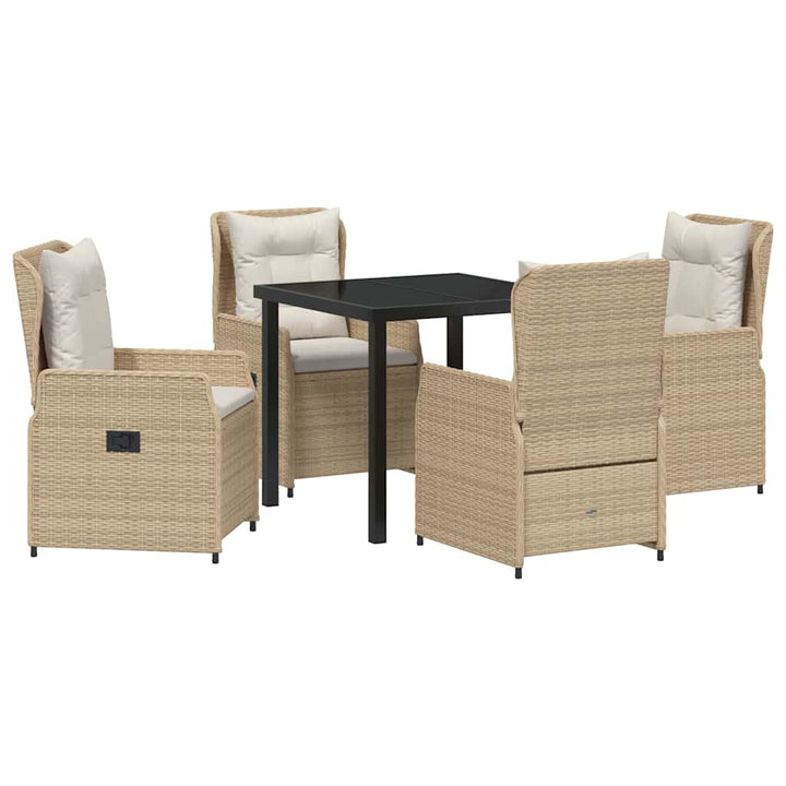 Have Spisebordssæt 5 pcs Beige polyrattan