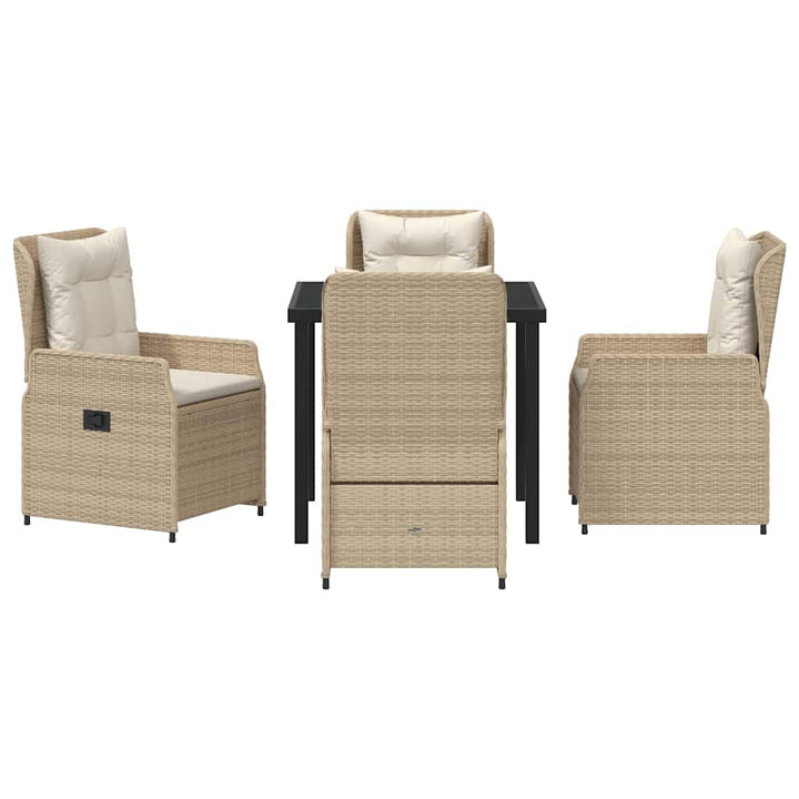 Have Spisebordssæt 5 pcs Beige polyrattan