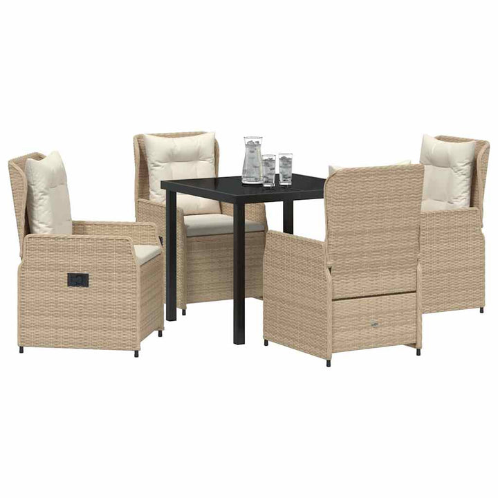 Have Spisebordssæt 5 pcs Beige polyrattan