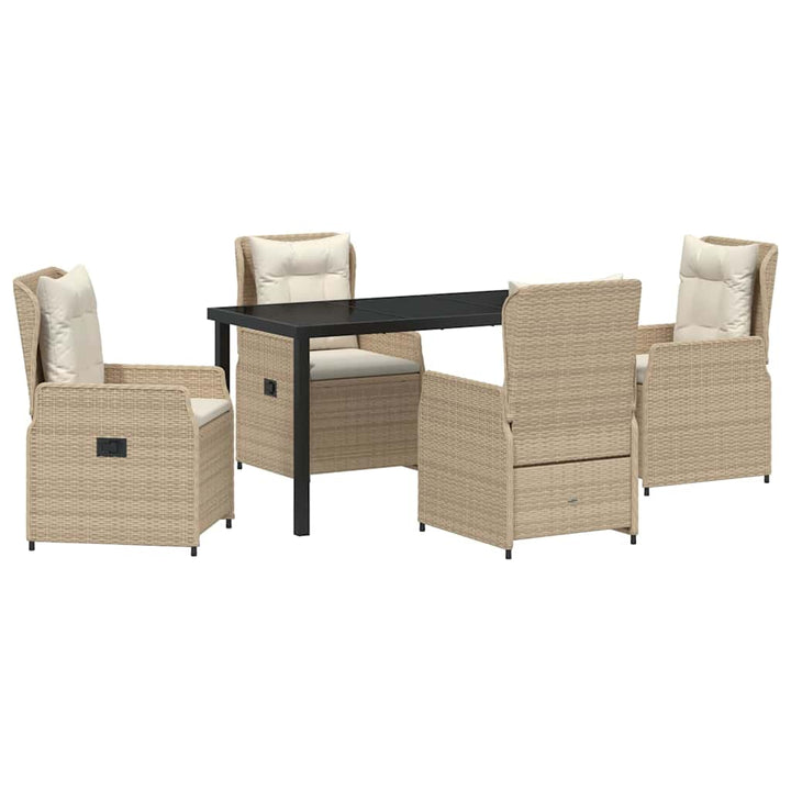 Have Spisebordssæt 5 pcs Beige polyrattan