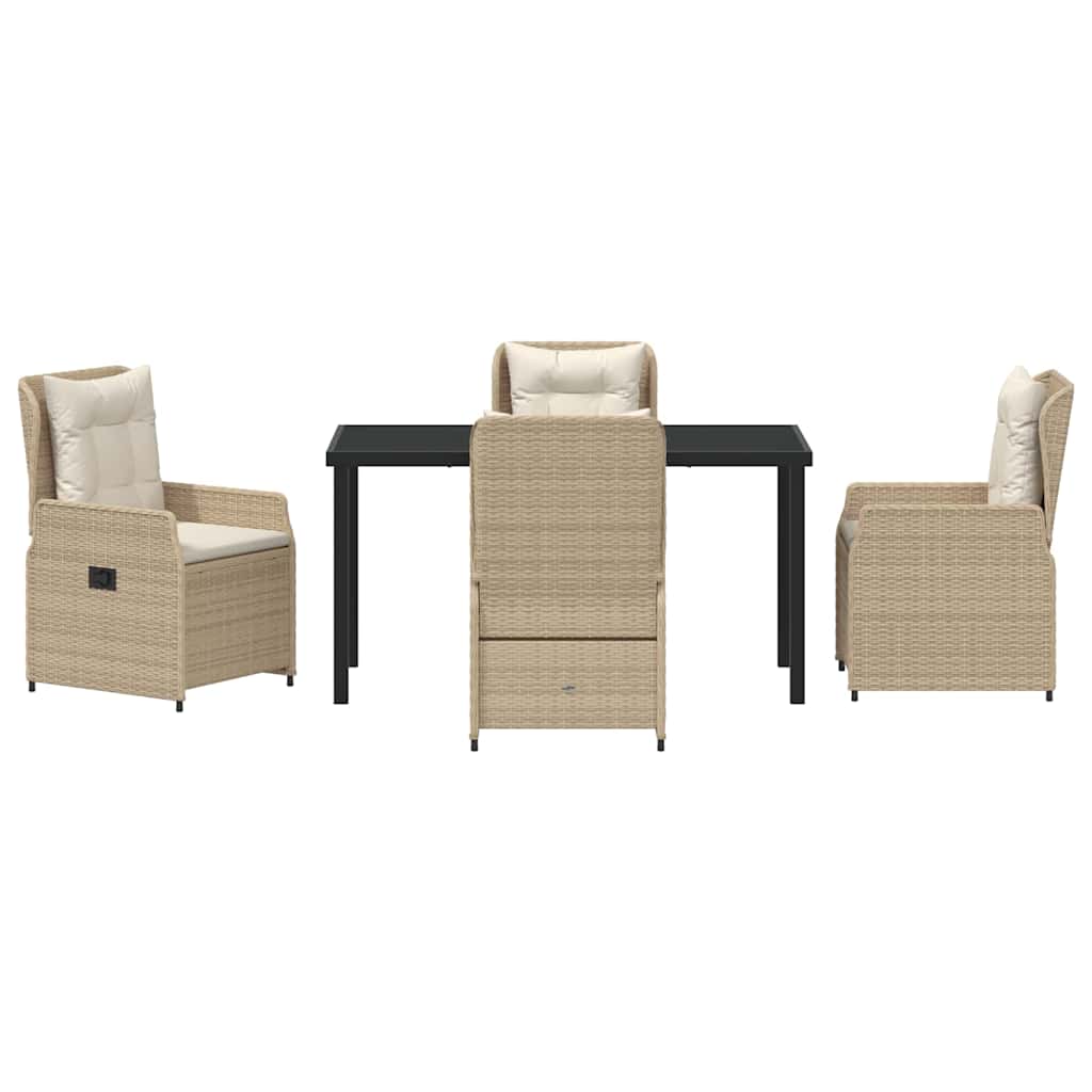 Have Spisebordssæt 5 pcs Beige polyrattan