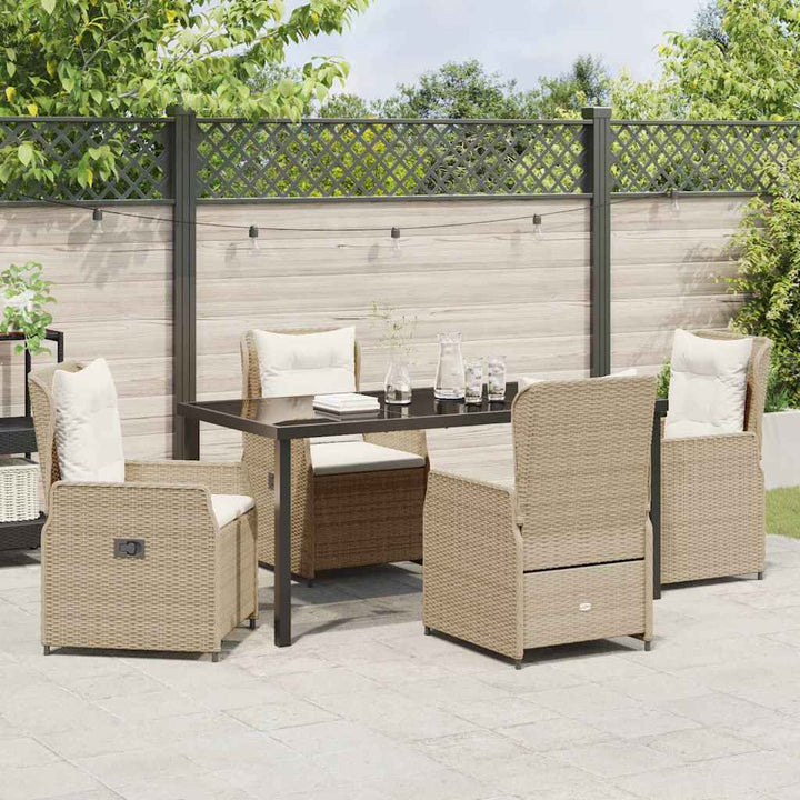 Have Spisebordssæt 5 pcs Beige polyrattan