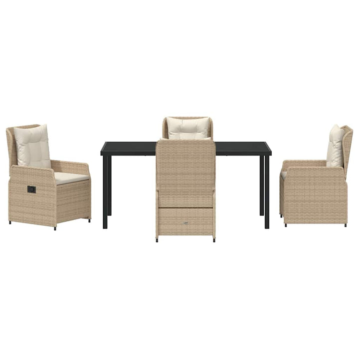 Have Spisebordssæt 5 pcs Beige polyrattan