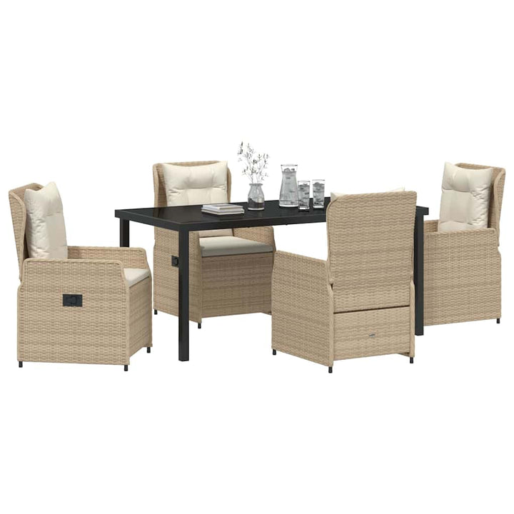 Have Spisebordssæt 5 pcs Beige polyrattan