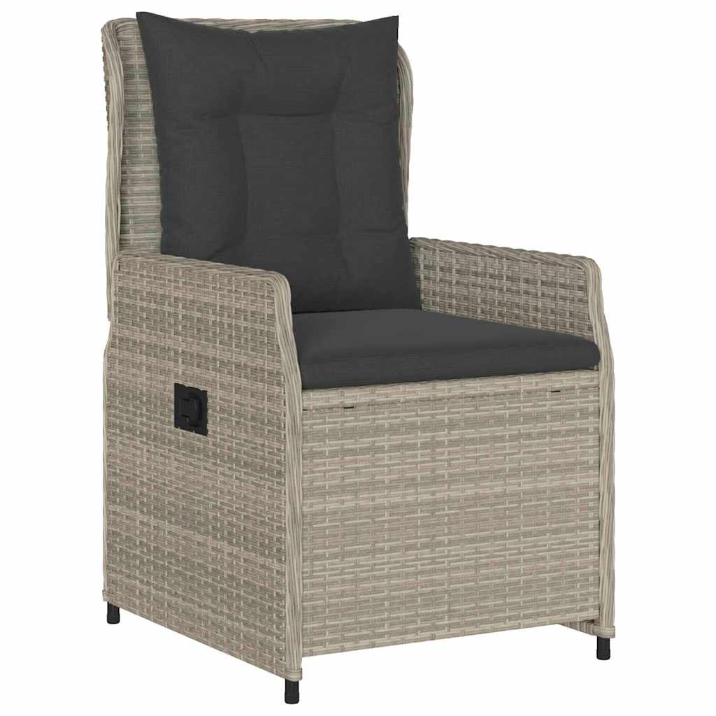 Have Spisebordssæt 3 pcs Lysegrå polyrattan