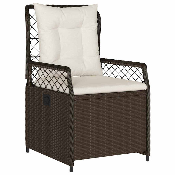 Have Spisebordssæt 3 pcs Brun polyrattan