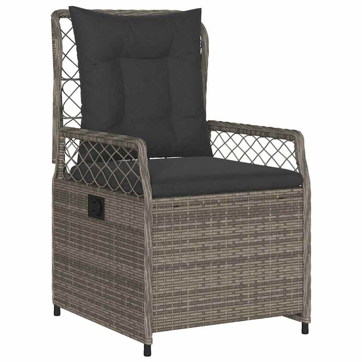 Have Spisebordssæt 3 pcs Grå polyrattan