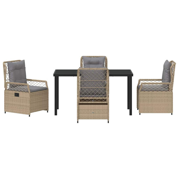 Have Spisebordssæt 5 pcs Beige polyrattan