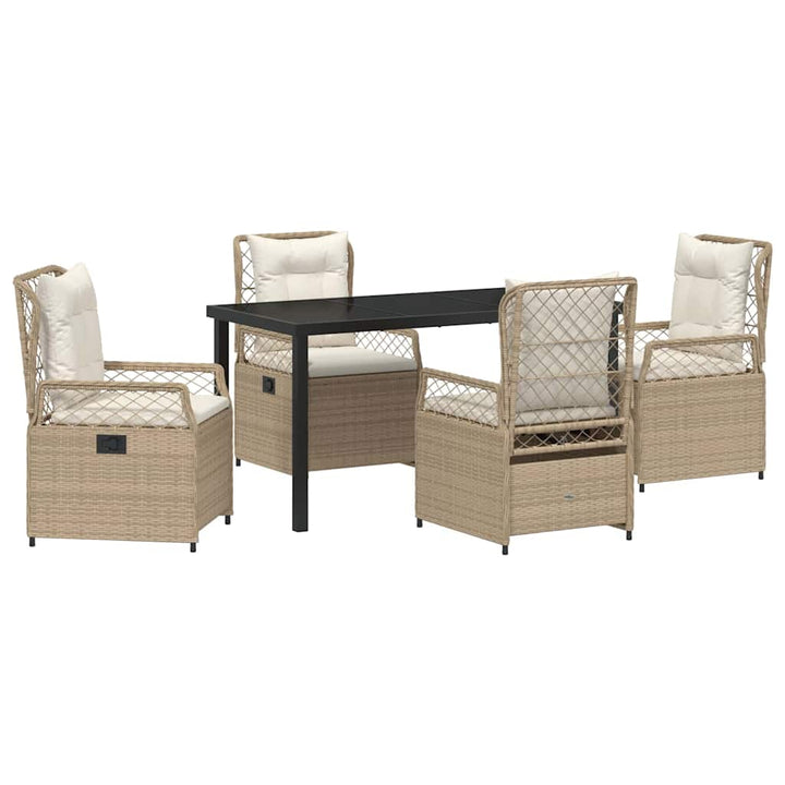 Have Spisebordssæt 5 pcs Beige polyrattan