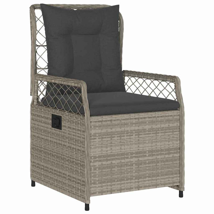 Have Spisebordssæt 3 pcs Lysegrå polyrattan