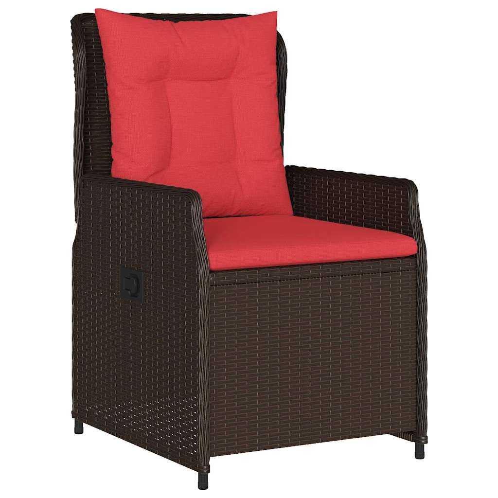 Have Spisebordssæt 3 pcs Brun Poly rattan
