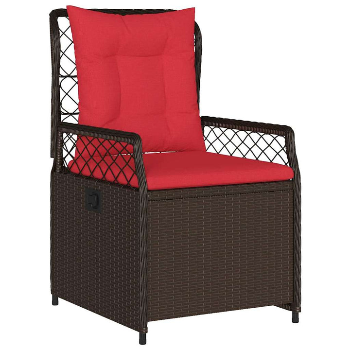 Have Spisebordssæt 3 pcs Brun polyrattan