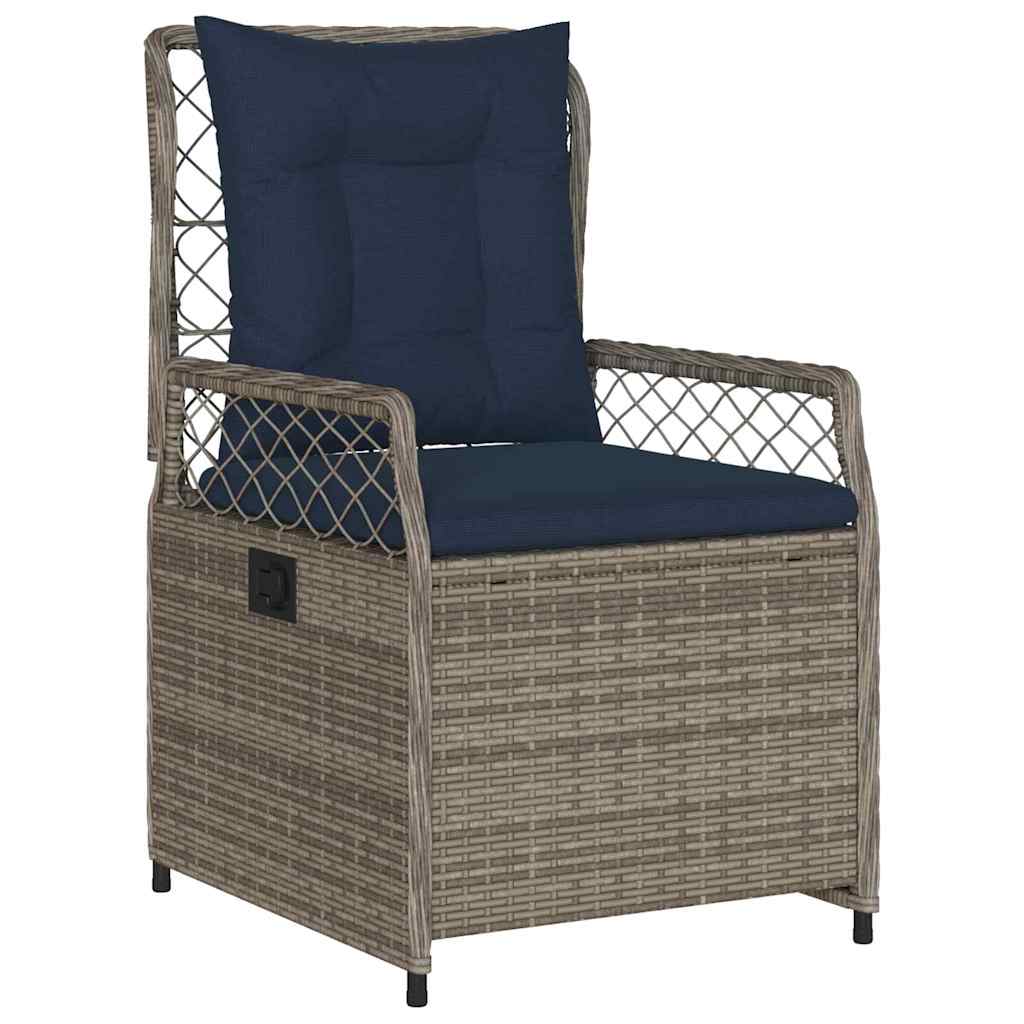 Have Spisebordssæt 3 pcs Grå polyrattan