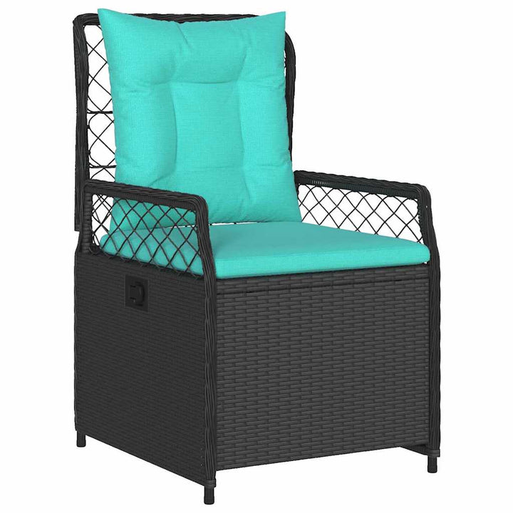 Have Spisebordssæt 7 pcs Sort polyrattan