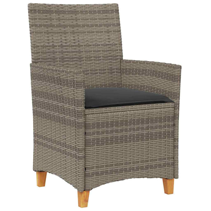 Have Spisebordssæt 3 pcs Grå polyrattan