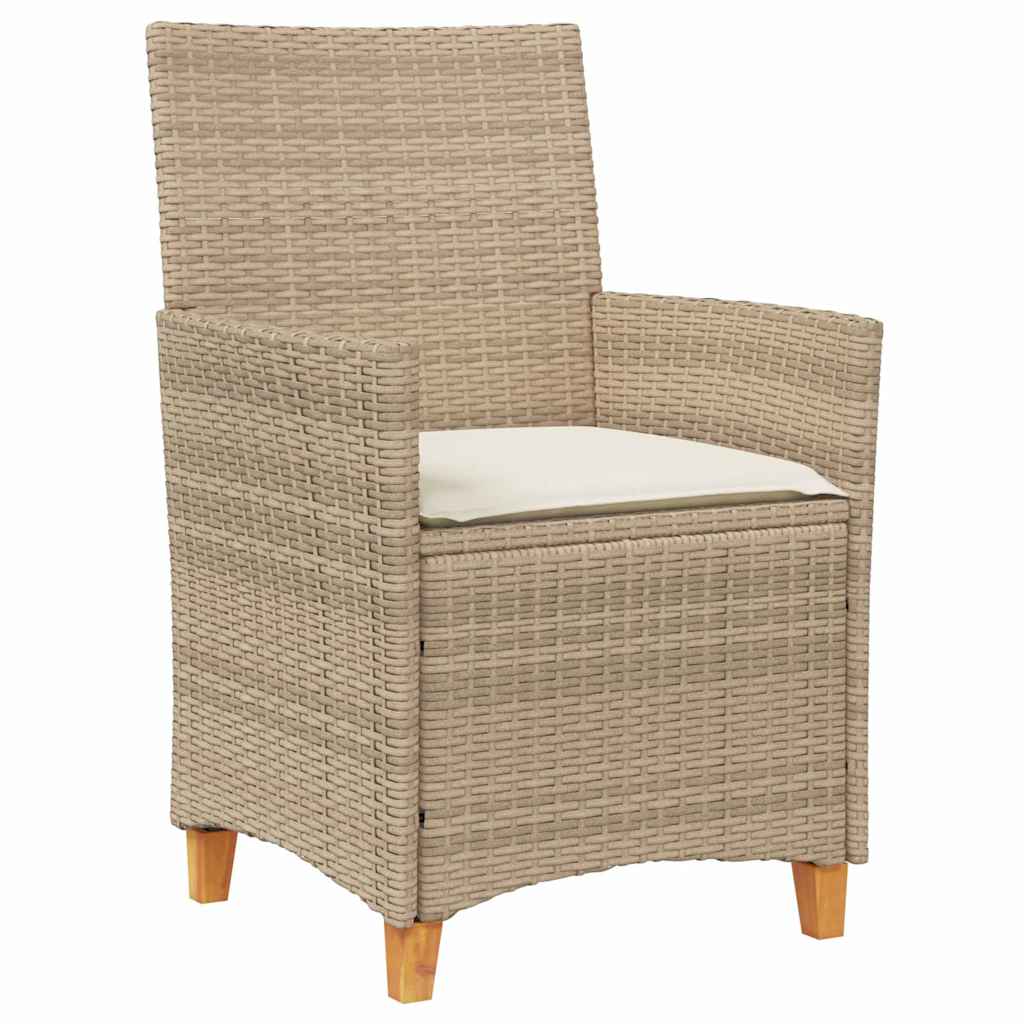 Have Spisebordssæt 3 pcs Beige polyrattan