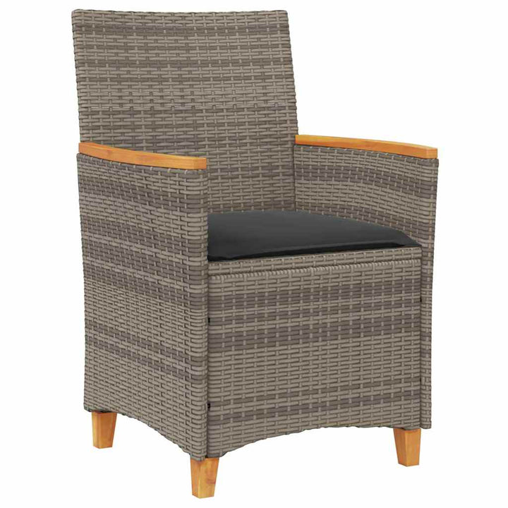 Have Spisebordssæt 3 pcs Grå polyrattan