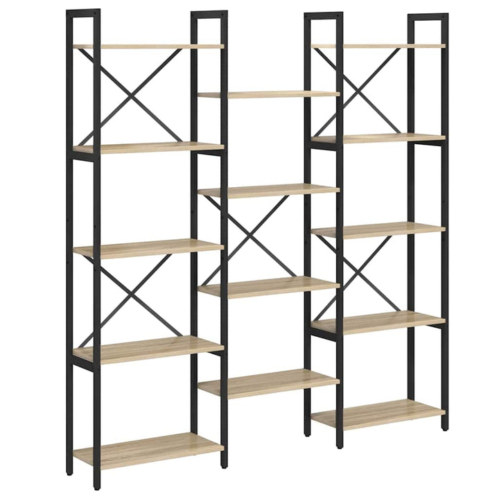 Bogreol Sonoma-eg 156 x 25 x 167.5 cm Konstrueret træ