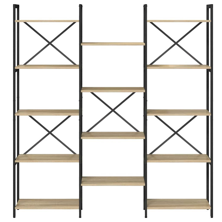 Bogreol Sonoma-eg 156 x 25 x 167.5 cm Konstrueret træ