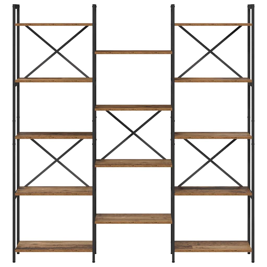 Bogreol Gammelt træ 156 x 25 x 167.5 cm Konstrueret træ