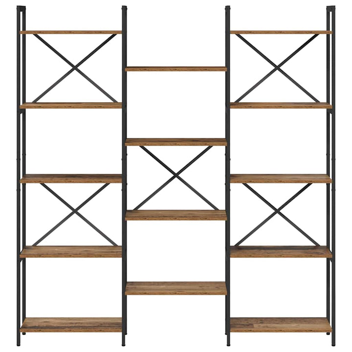 Bogreol Gammelt træ 156 x 25 x 167.5 cm Konstrueret træ