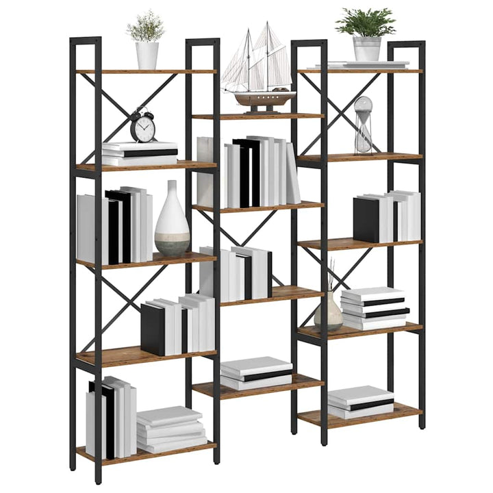 Bogreol Gammelt træ 156 x 25 x 167.5 cm Konstrueret træ