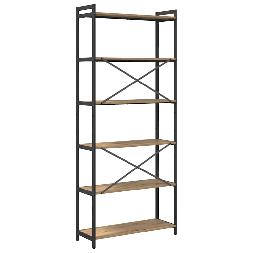 Bogreol artisan eg 80 x 30 x 188 cm Konstrueret træ
