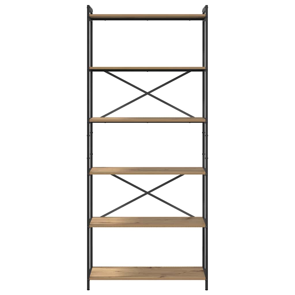 Bogreol artisan eg 80 x 30 x 188 cm Konstrueret træ