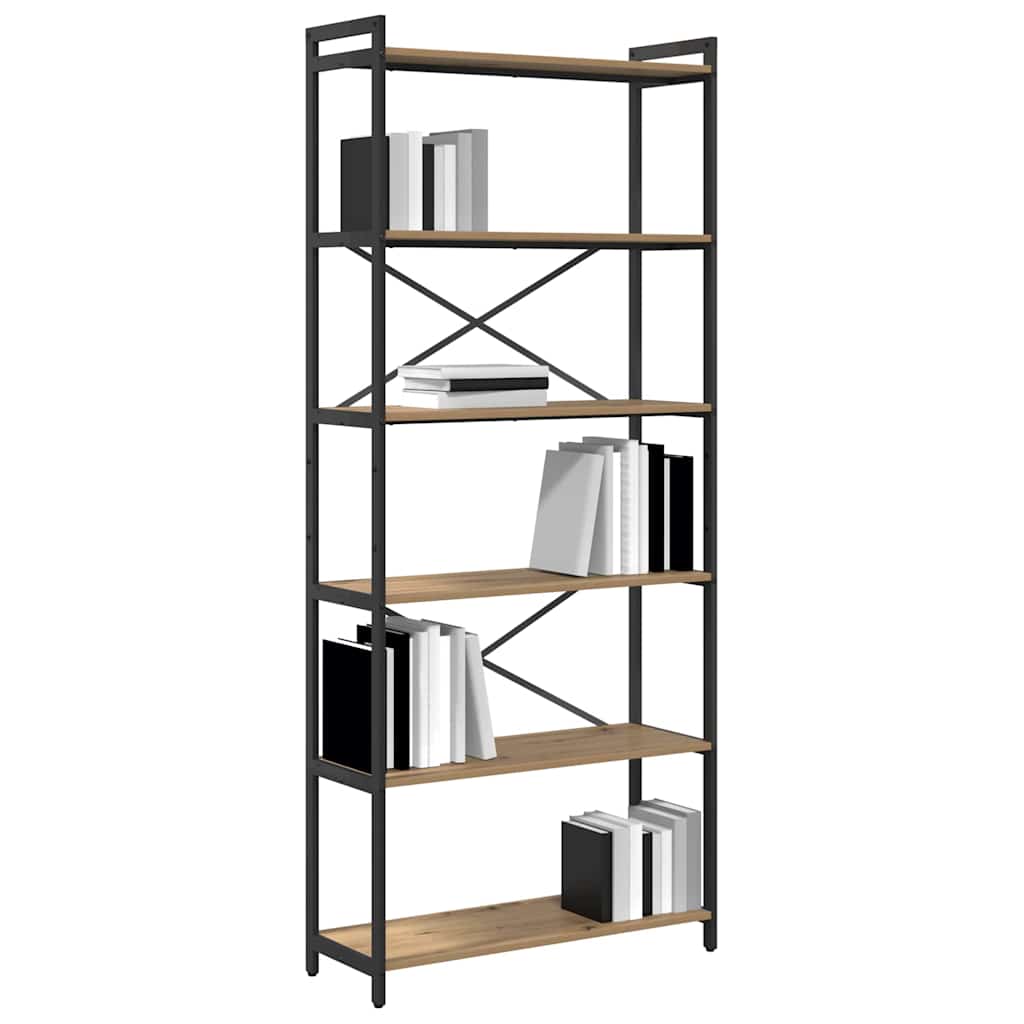 Bogreol artisan eg 80 x 30 x 188 cm Konstrueret træ
