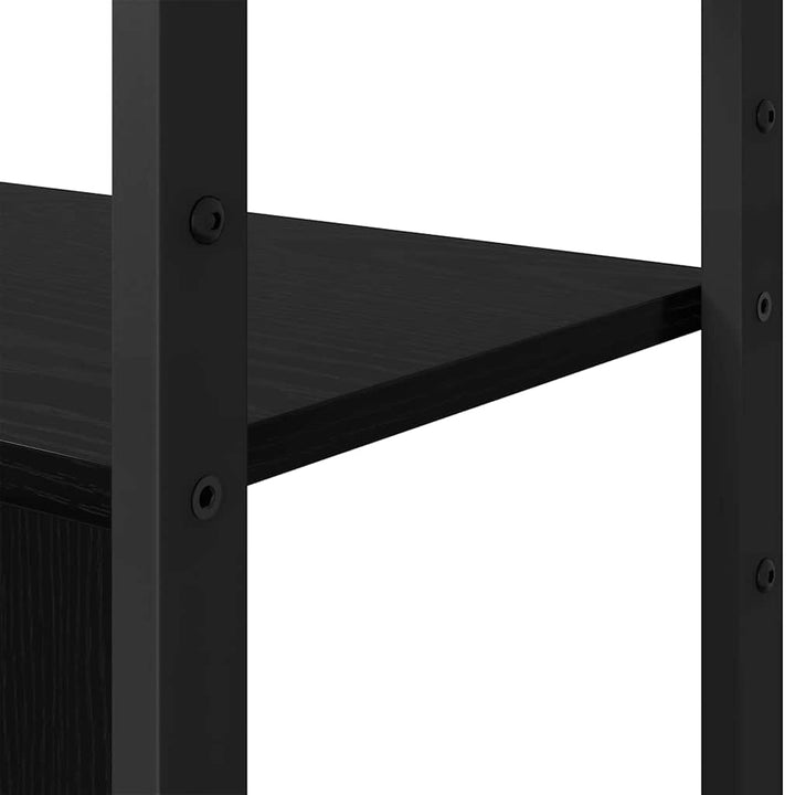 Bogreol Sort eg 80 x 30 x 155,5 cm Konstrueret træ