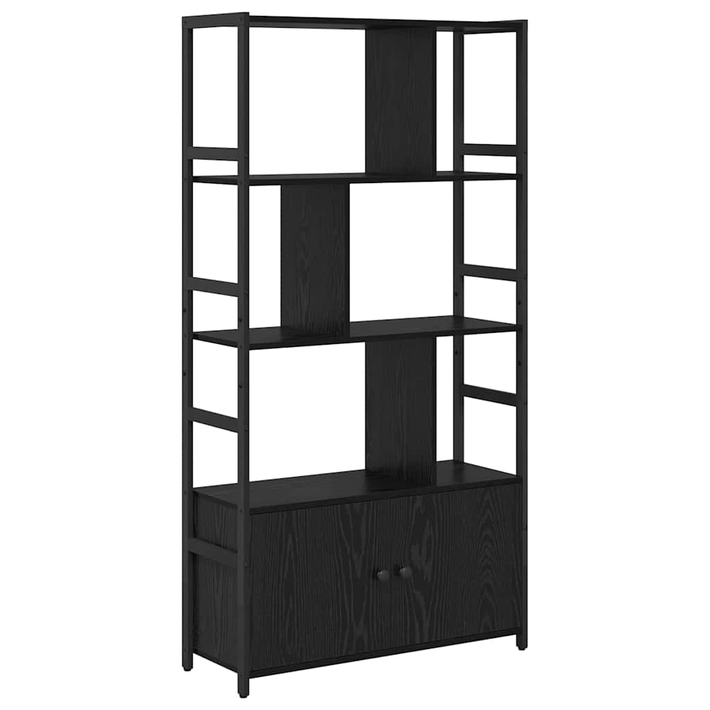 Bogreol Sort eg 80 x 30 x 155,5 cm Konstrueret træ