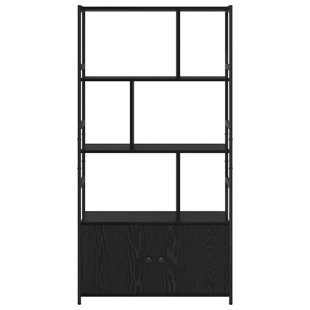 Bogreol Sort eg 80 x 30 x 155,5 cm Konstrueret træ