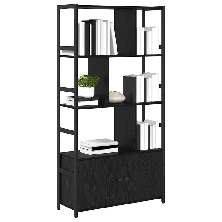 Bogreol Sort eg 80 x 30 x 155,5 cm Konstrueret træ