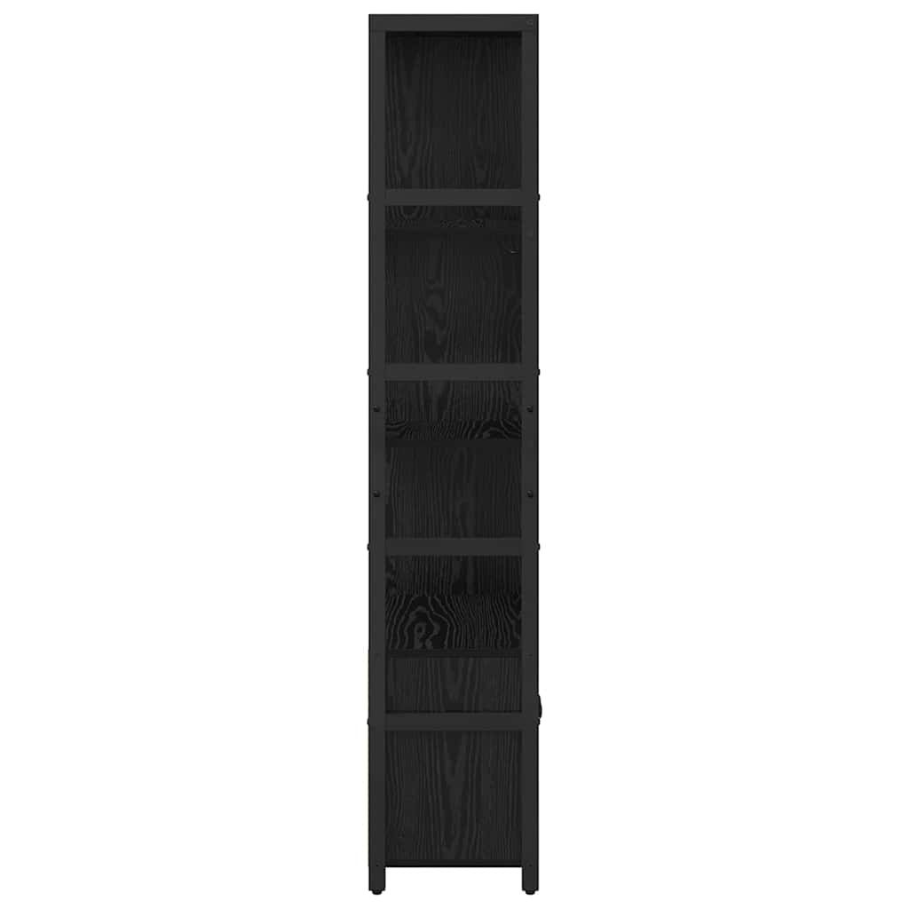 Bogreol Sort eg 80 x 30 x 155,5 cm Konstrueret træ