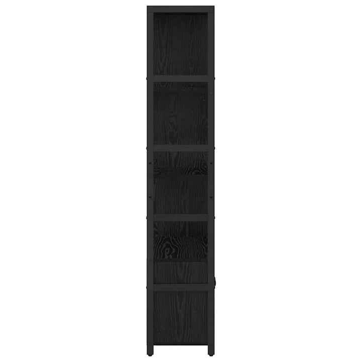 Bogreol Sort eg 80 x 30 x 155,5 cm Konstrueret træ