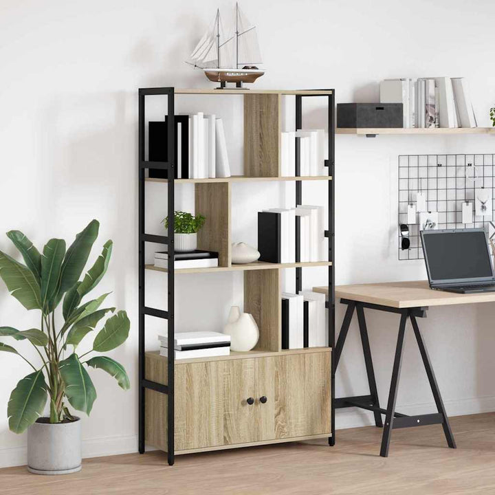 Bogreol Sonoma-eg 80 x 30 x 155,5 cm Konstrueret træ