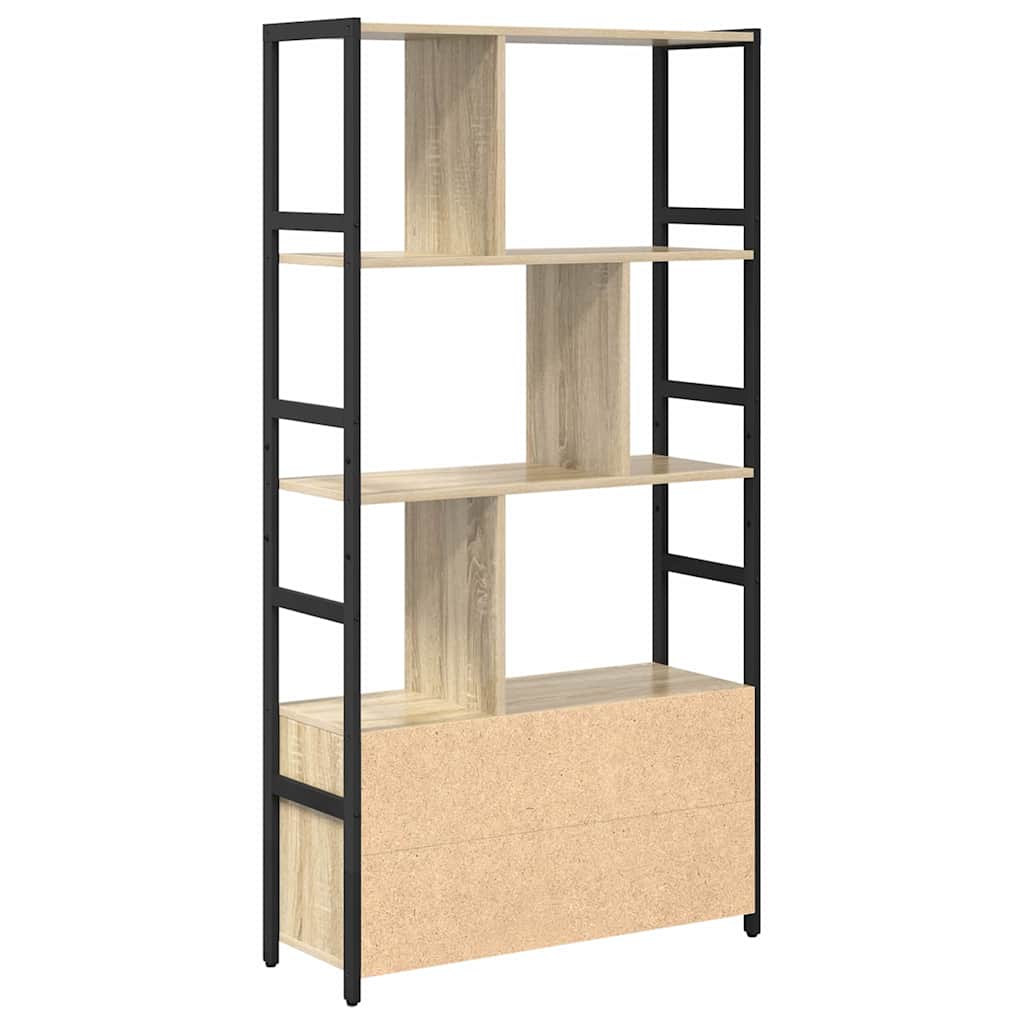 Bogreol Sonoma-eg 80 x 30 x 155,5 cm Konstrueret træ