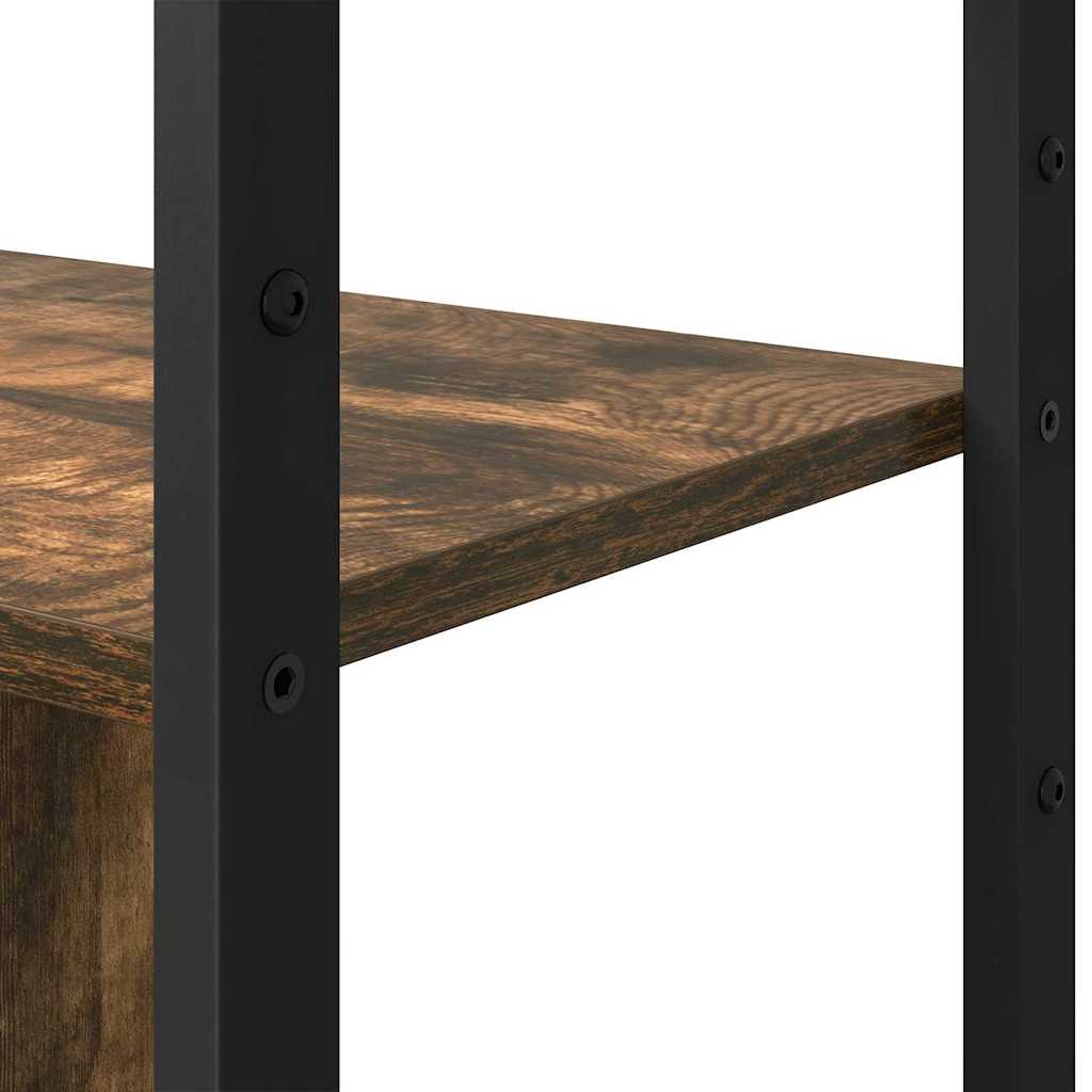 Bogreol Røget eg 80 x 30 x 155,5 cm Konstrueret træ