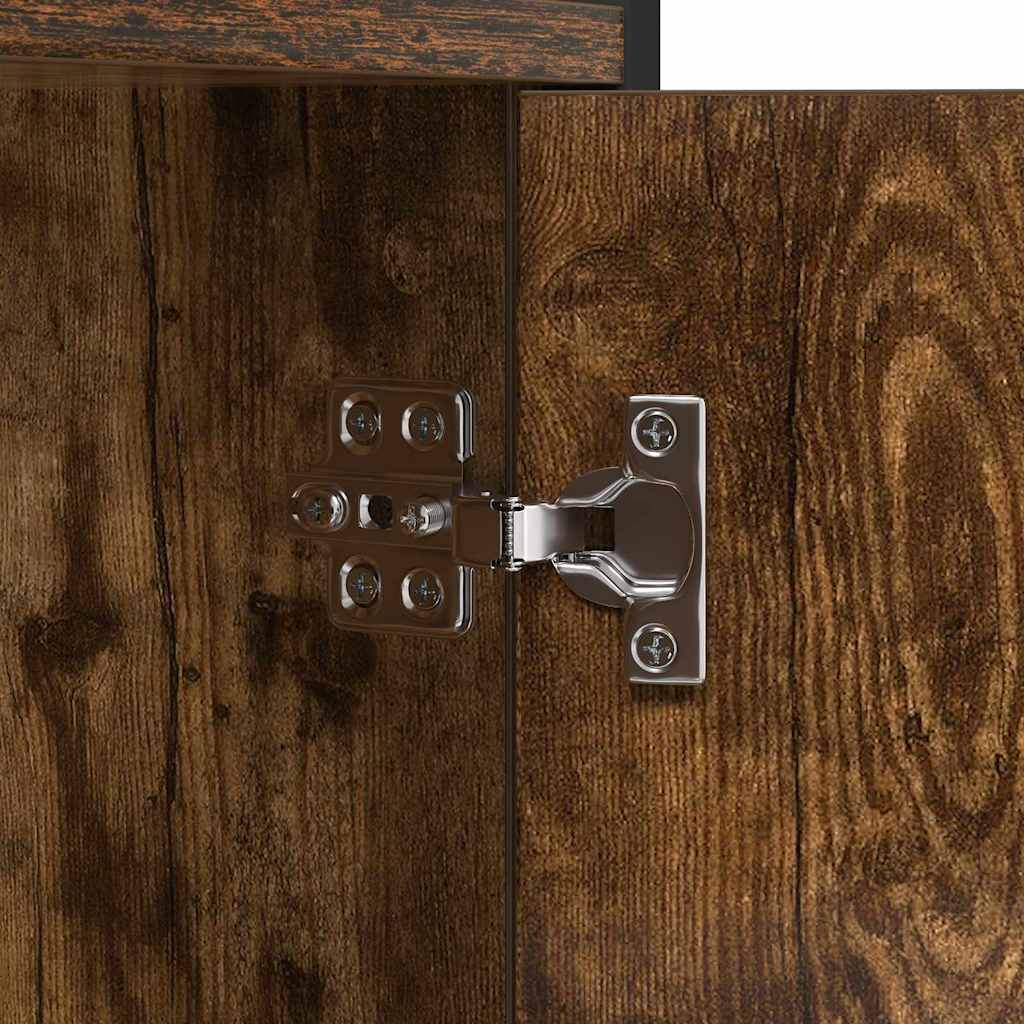 Bogreol Røget eg 80 x 30 x 155,5 cm Konstrueret træ