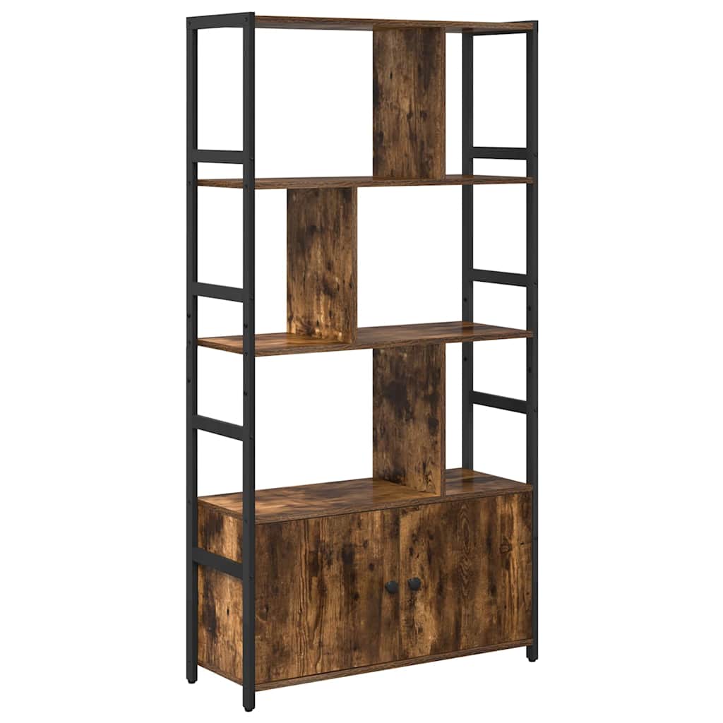 Bogreol Røget eg 80 x 30 x 155,5 cm Konstrueret træ
