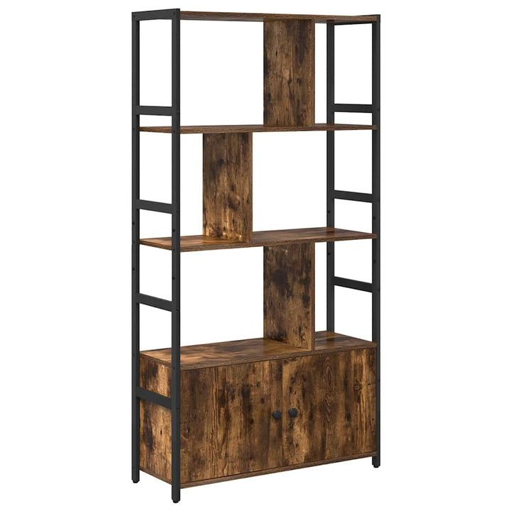 Bogreol Røget eg 80 x 30 x 155,5 cm Konstrueret træ