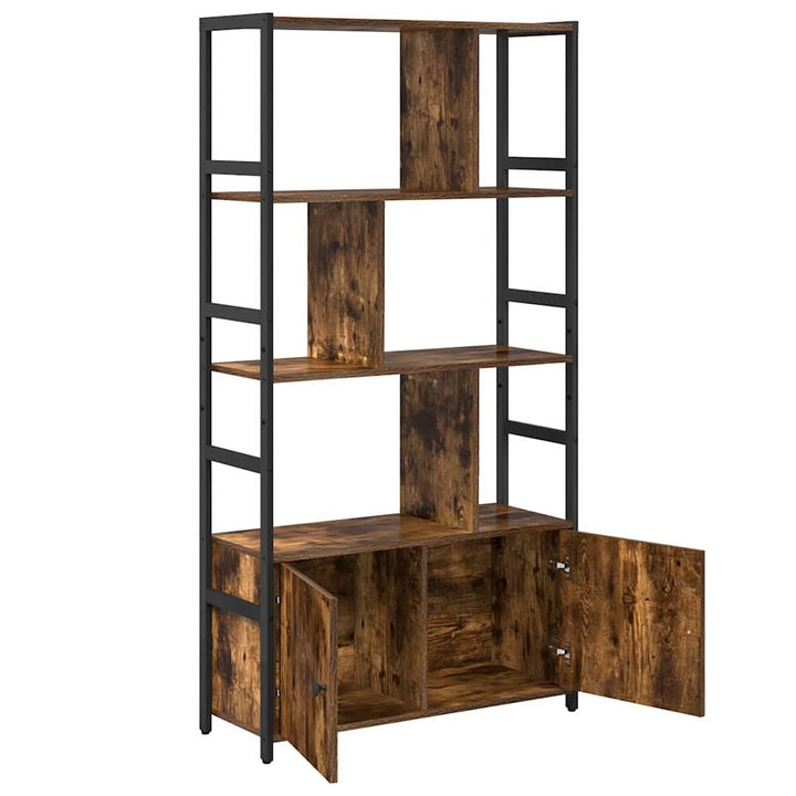 Bogreol Røget eg 80 x 30 x 155,5 cm Konstrueret træ