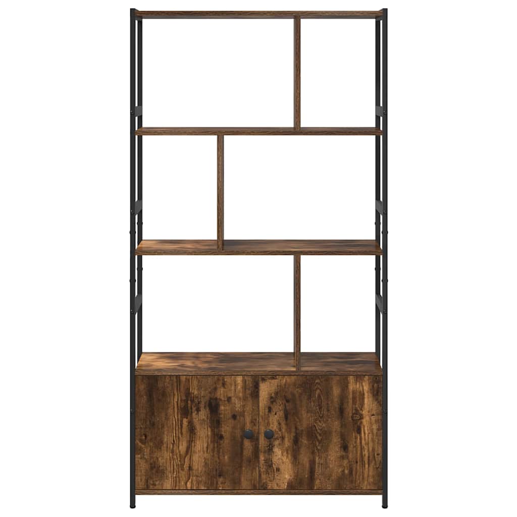 Bogreol Røget eg 80 x 30 x 155,5 cm Konstrueret træ