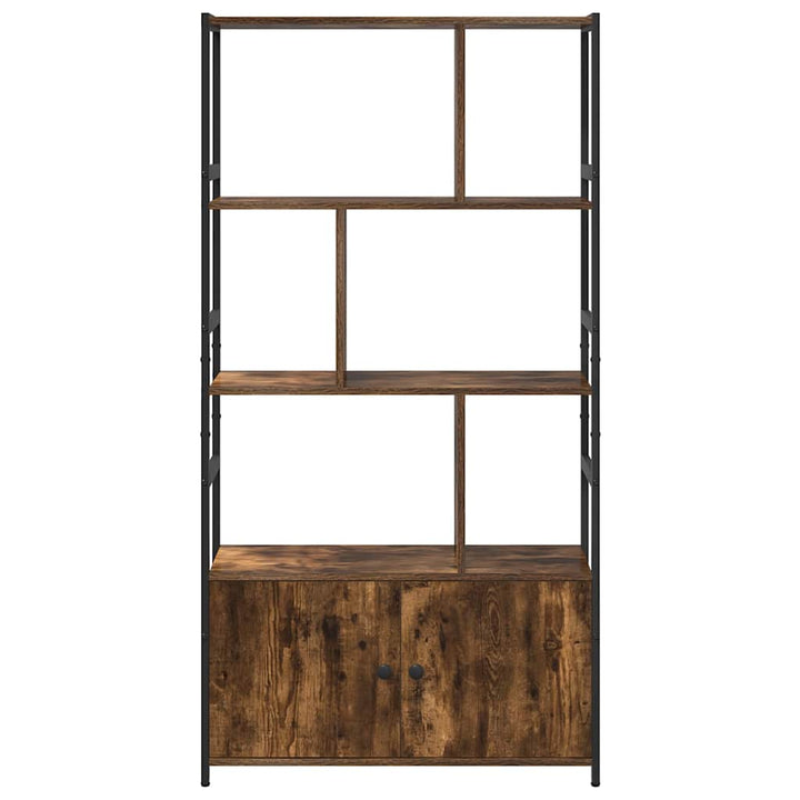 Bogreol Røget eg 80 x 30 x 155,5 cm Konstrueret træ
