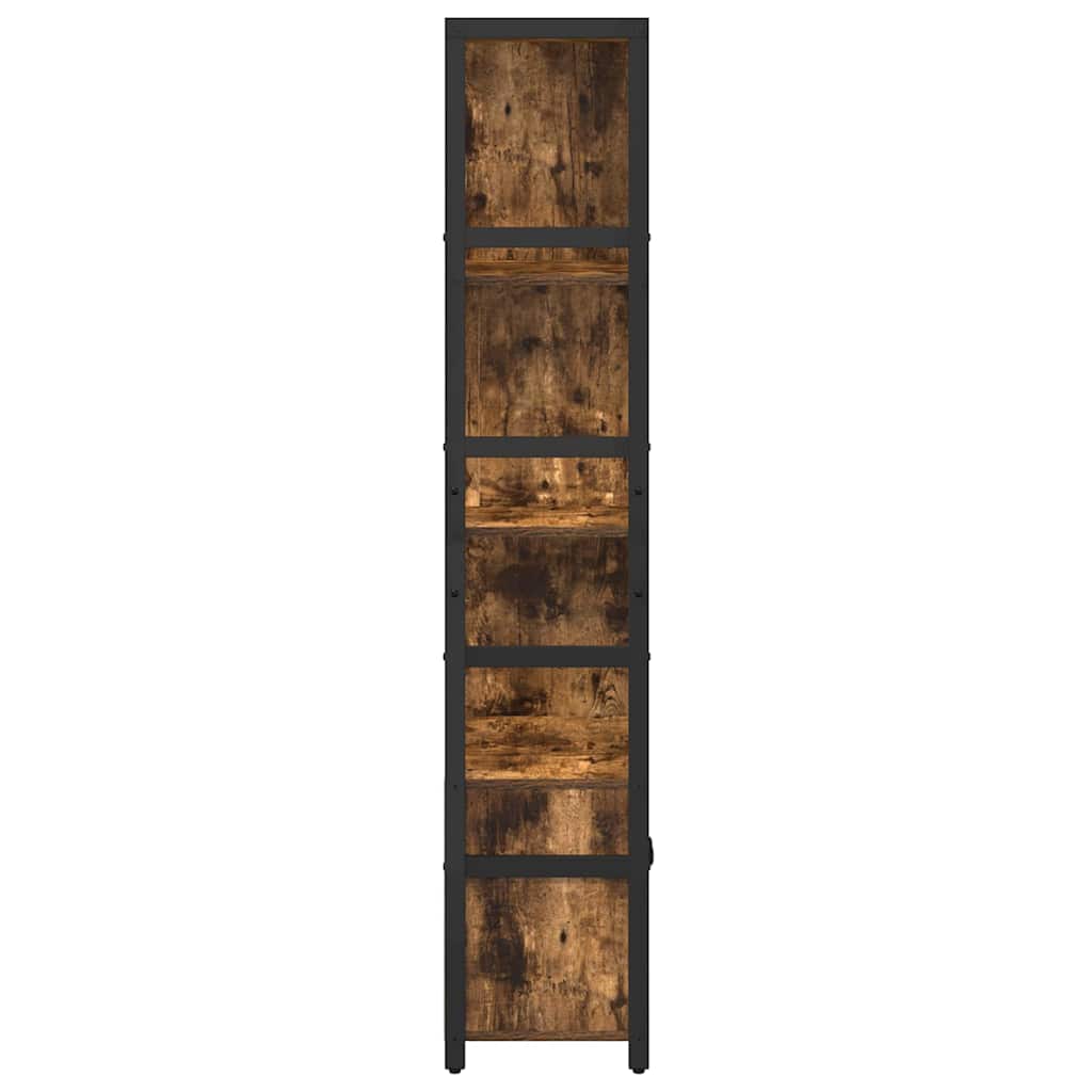 Bogreol Røget eg 80 x 30 x 155,5 cm Konstrueret træ