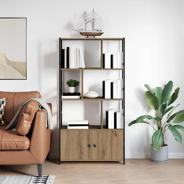 Bogreol artisan eg 80 x 30 x 155,5 cm Konstrueret træ
