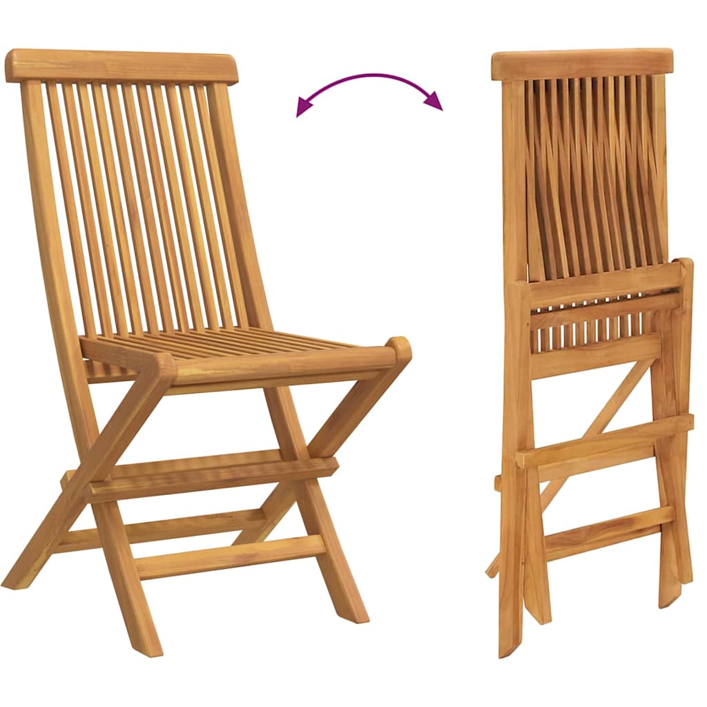 Have Spisebordssæt 5 pcs Brun 160 x 80 x 75 cm Massivt teaktræ